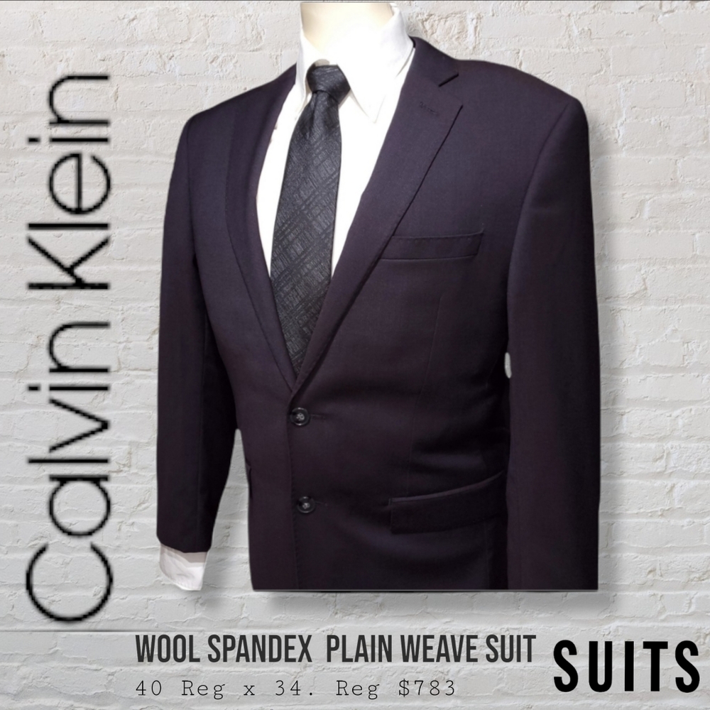 Calvin Klein Plainweave Suit